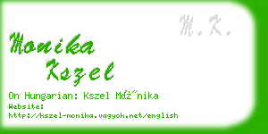 monika kszel business card